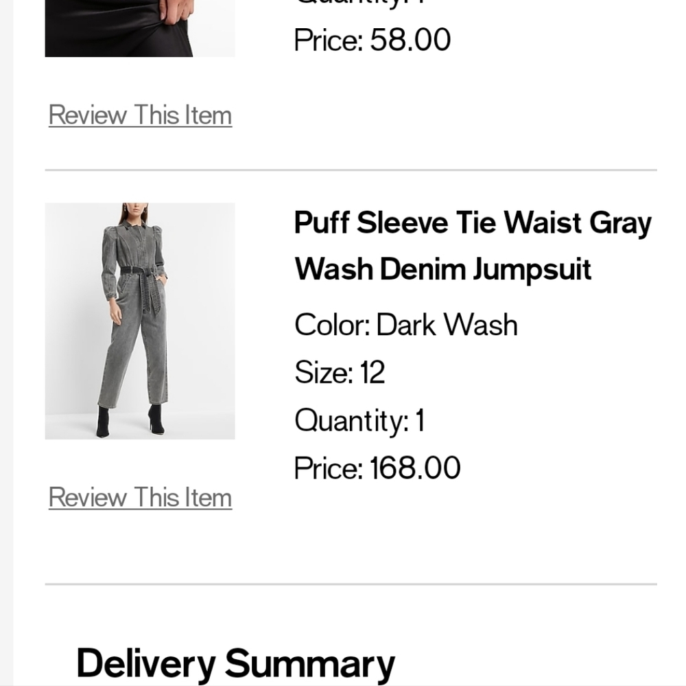 EXPRESS CHARCOAL JUMPSUIT